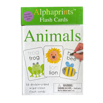 Alphaprints Flash Cards - Animals｜かわいいイラストのフラッシュカードで単語力アップ